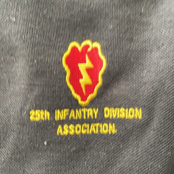 Polo Shirt Army 25th Infantry Division Assoc. Black Large - Picture 2 of 2